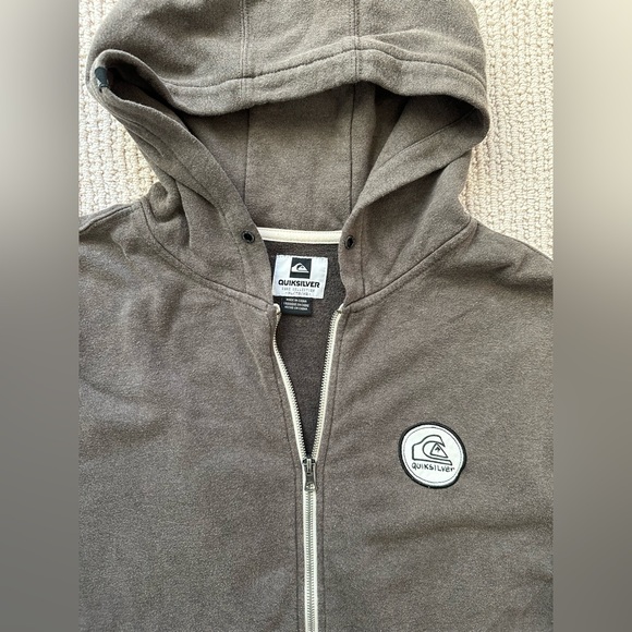 Quiksilver Charcoal Full-Zip Hoodie - Picture 2 of 3